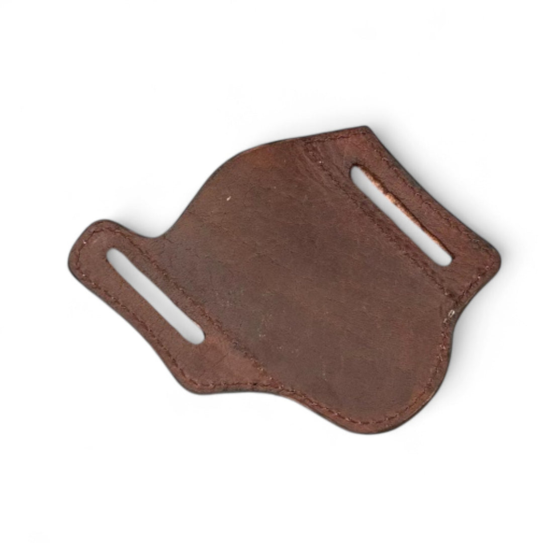 BB Carved Bloom Knife Sheath | Hand-Tooled Western Leather Knife Holder