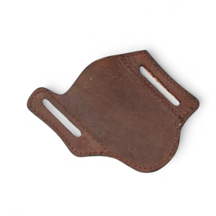 BB Carved Bloom Knife Sheath | Hand-Tooled Western Leather Knife Holder