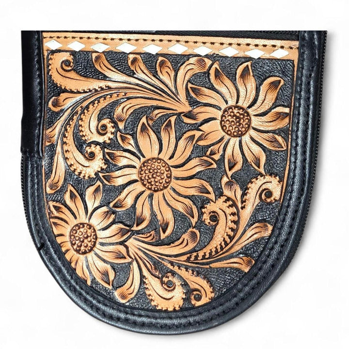 BB Outlaw Carry | Quilted & Hand-Tooled Leather Conceal Carry Wristle