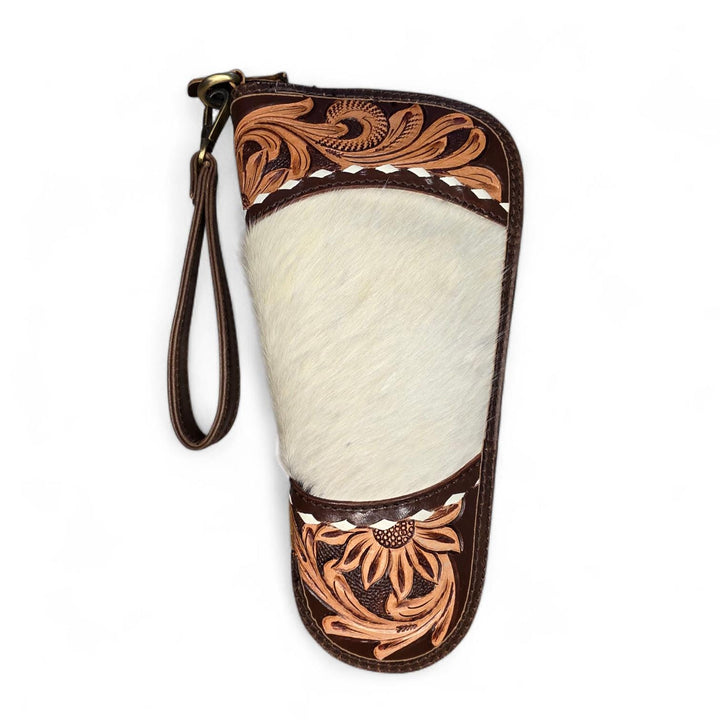 BB Wild Range Carry | Cowhide & Hand-Tooled Leather Travel Case
