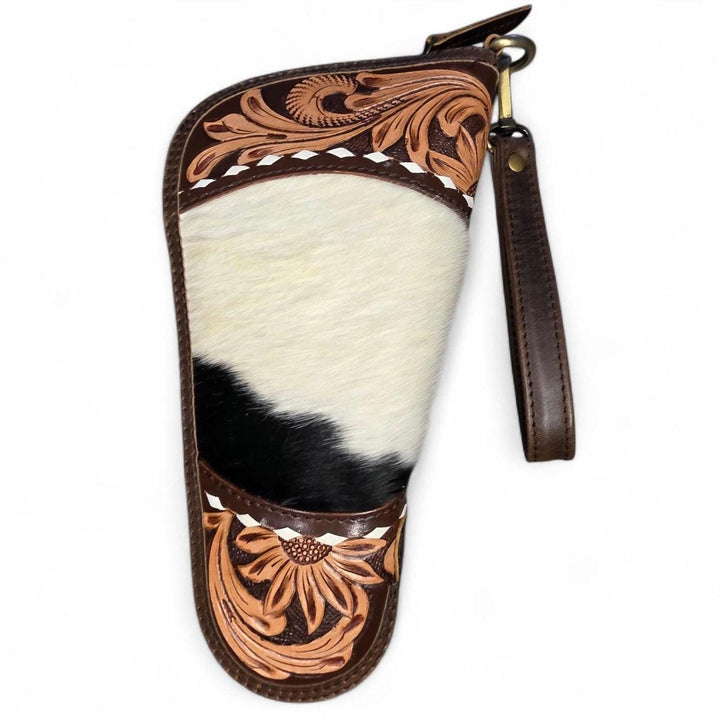 BB Wild Range Carry | Cowhide & Hand-Tooled Leather Travel Case