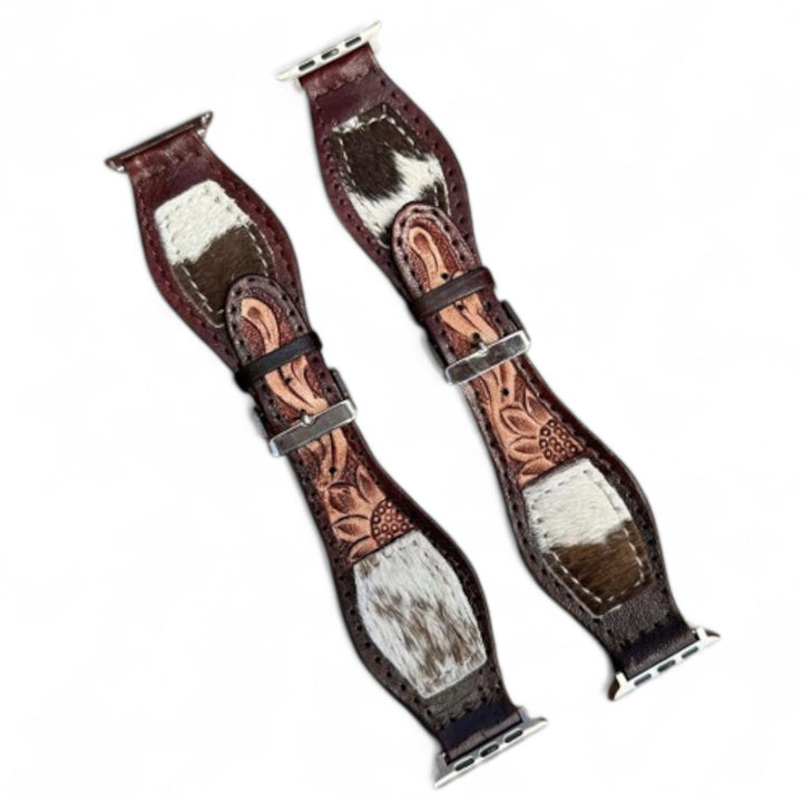 BB Sunflower Ridge Cowhide Watch Band | Handcrafted Western Leather Strap