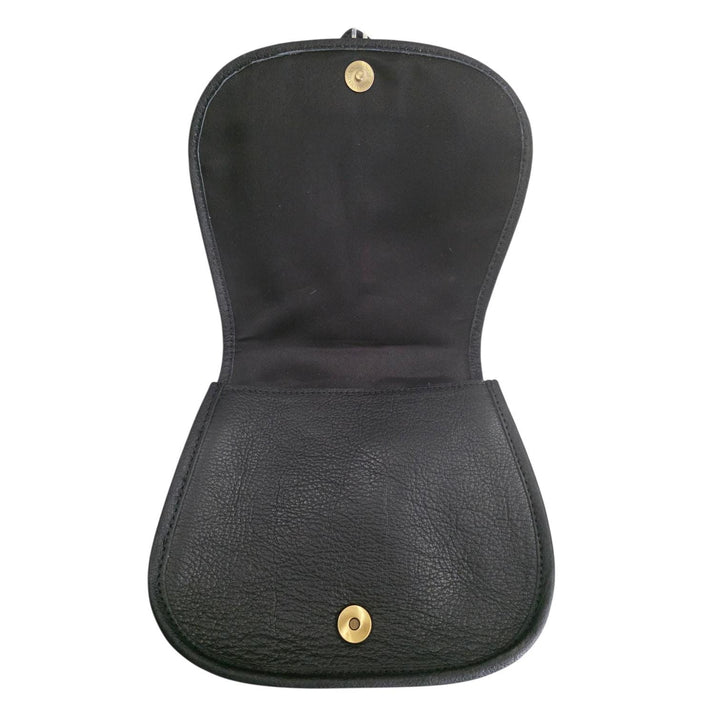 BB Saddled Buckle Crossbody | Hand-Tooled Leather & Cowhide Bag