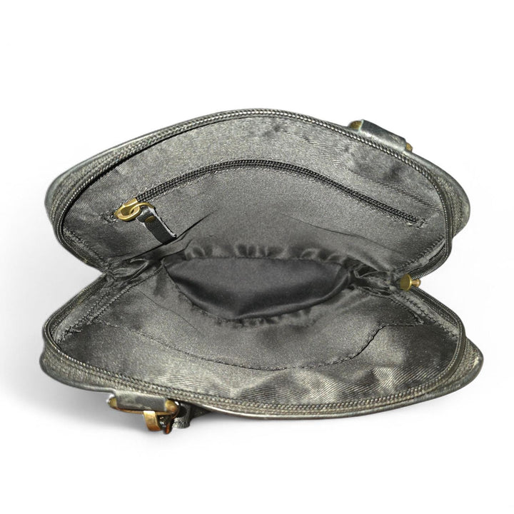 BB Midnight Bloom Crossbody | Quilted & Hand-Tooled Leather Bag