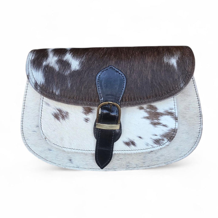 BB Saddle Run Crossbody | Hair-On Cowhide Leather Bag
