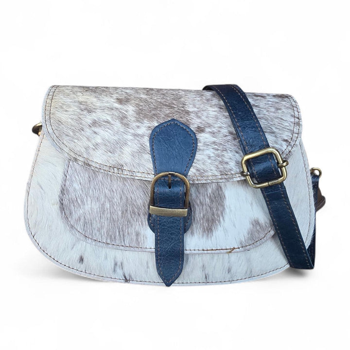 BB Saddle Run Crossbody | Hair-On Cowhide Leather Bag