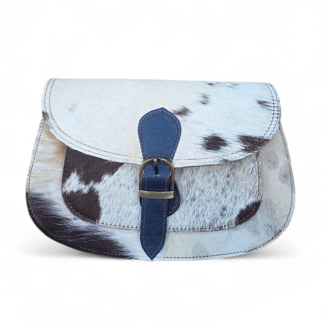 BB Saddle Run Crossbody | Hair-On Cowhide Leather Bag