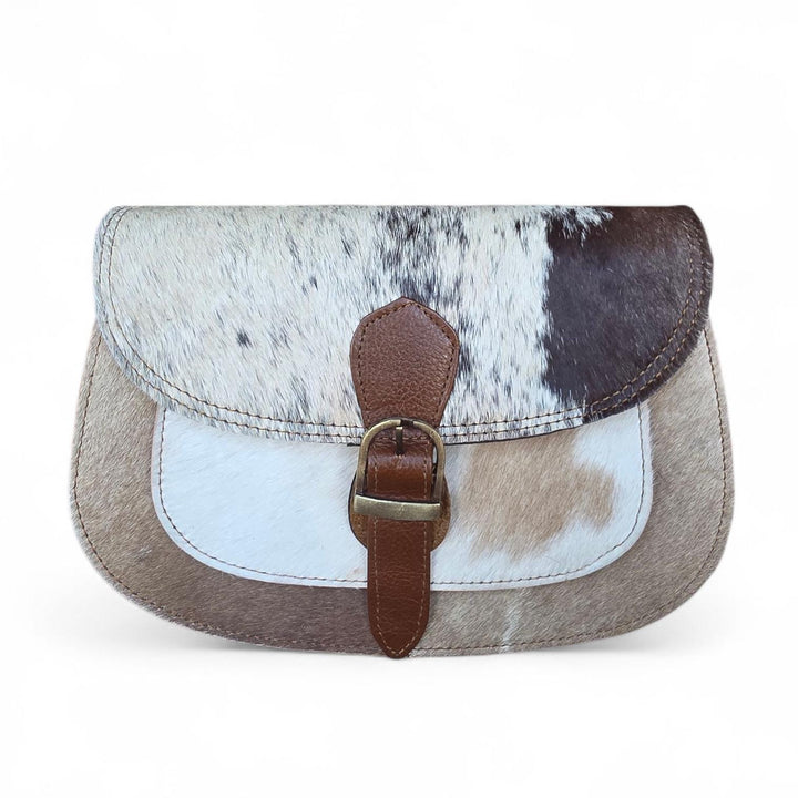 BB Saddle Run Crossbody | Hair-On Cowhide Leather Bag