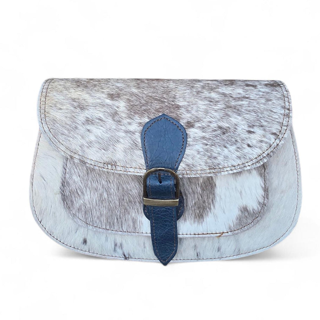BB Saddle Run Crossbody | Hair-On Cowhide Leather Bag