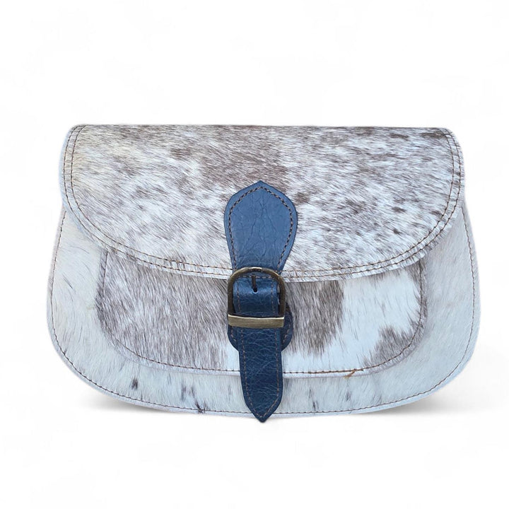 BB Saddle Run Crossbody | Hair-On Cowhide Leather Bag