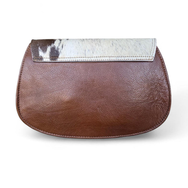 BB Saddle Run Crossbody | Hair-On Cowhide Leather Bag