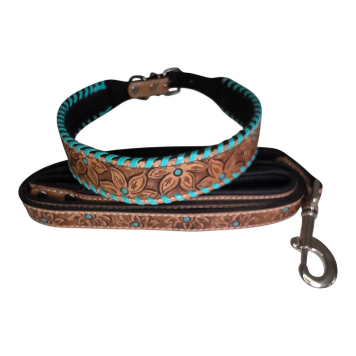 The Desert Bloom Dog Collar + Leash