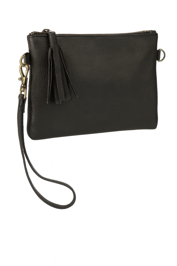 Meadows Bloom Wristlet and Crossbody - Cowhide and Tooled Leather