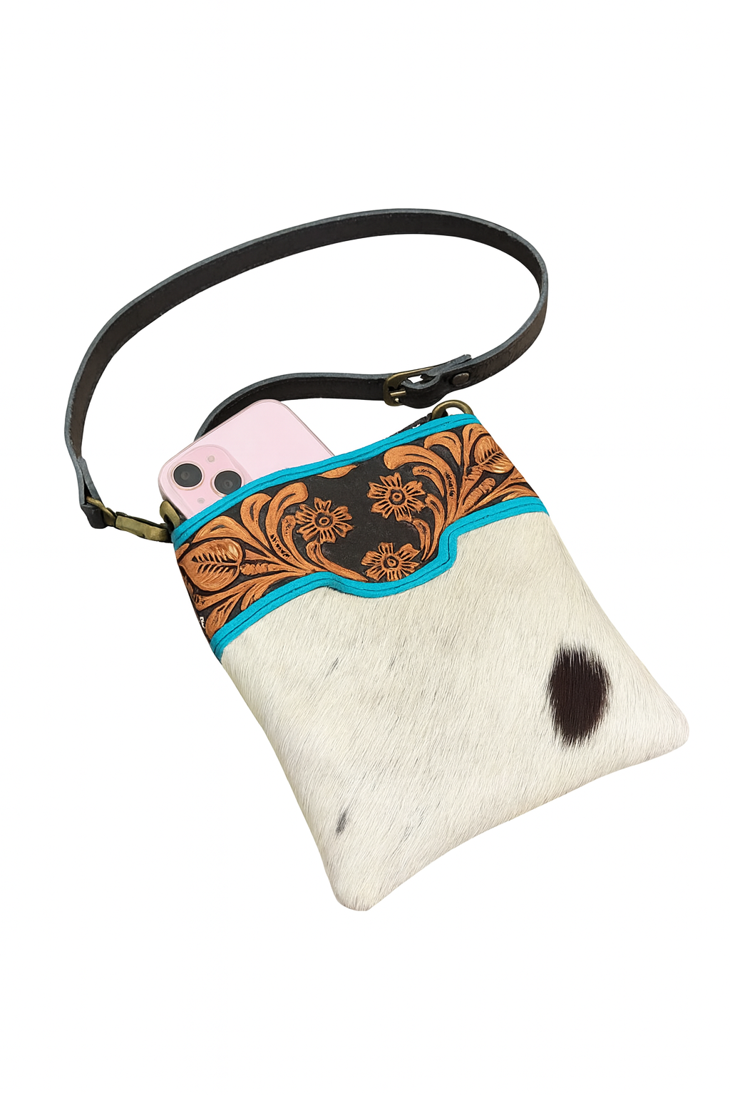 The Western Bloom Cowhide Crossbody