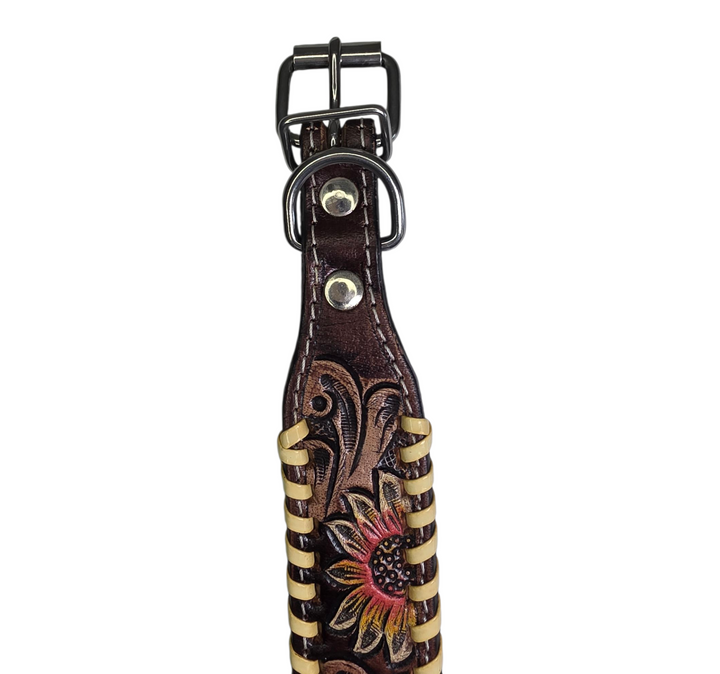 The Western Daisy Dog Collar + Leash