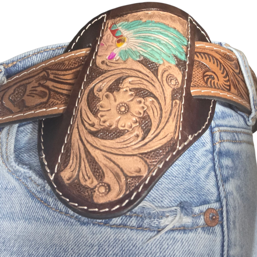 Tooled Leather Knife Sheaths – Western Floral Collection