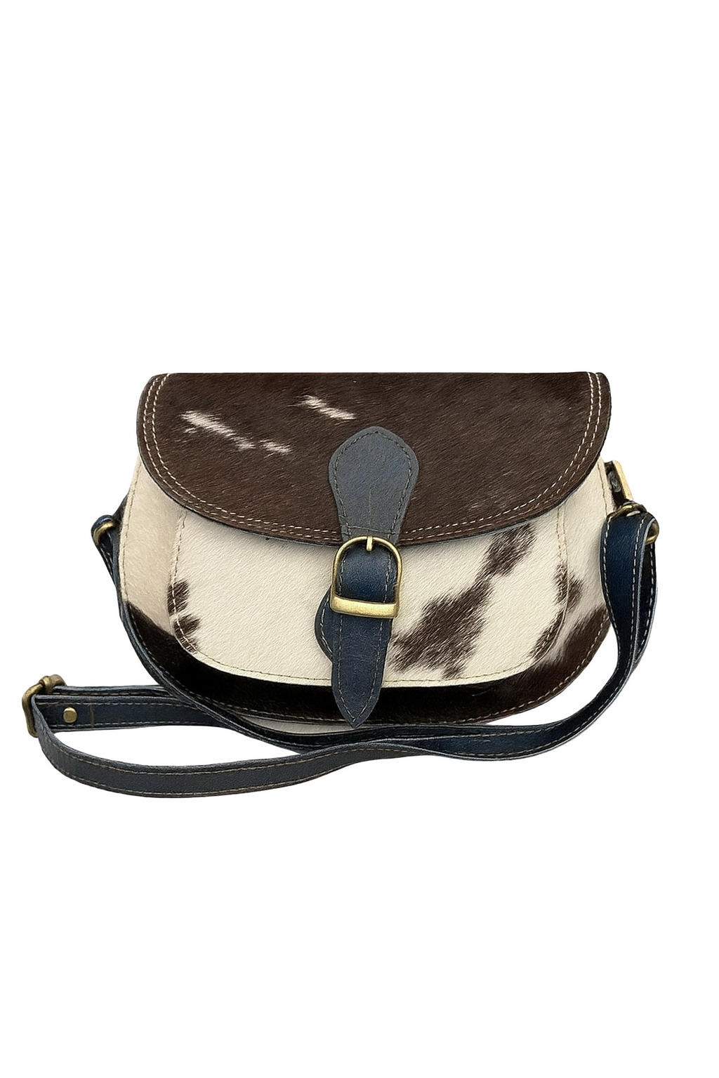 The Trail Buckle Bag - Cowhide and Leather Crossbody