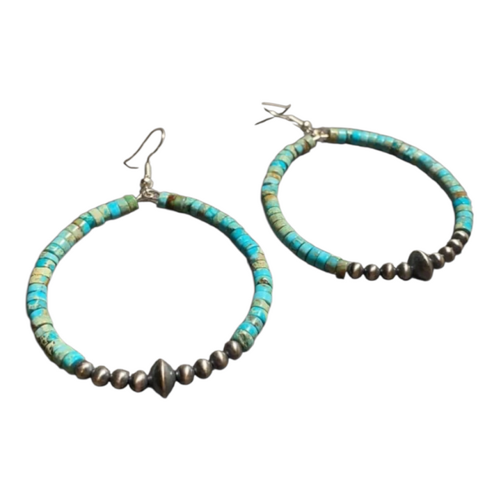 The Turquoise Trail Hoop Earrings