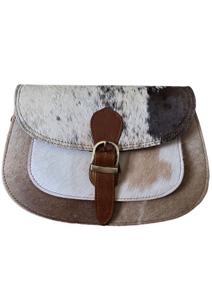 The Trail Buckle Bag - Cowhide and Leather Crossbody