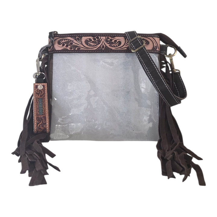 Jolene Bag - Tooled Black & Brown Floral