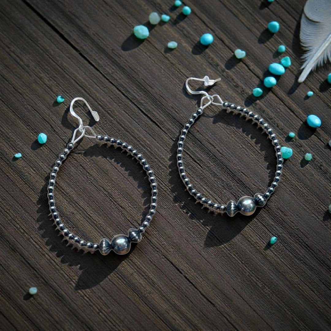 The Silver Mesa Hoop Earrings