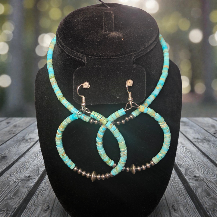 The Turquoise Trail Hoop Earrings
