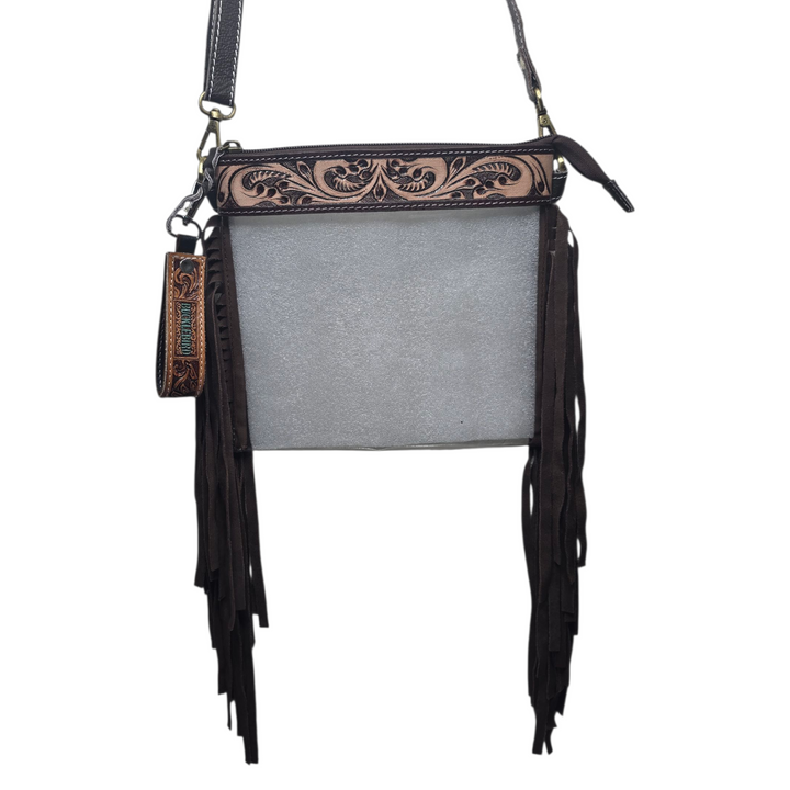 Jolene Bag - Tooled Black & Brown Floral