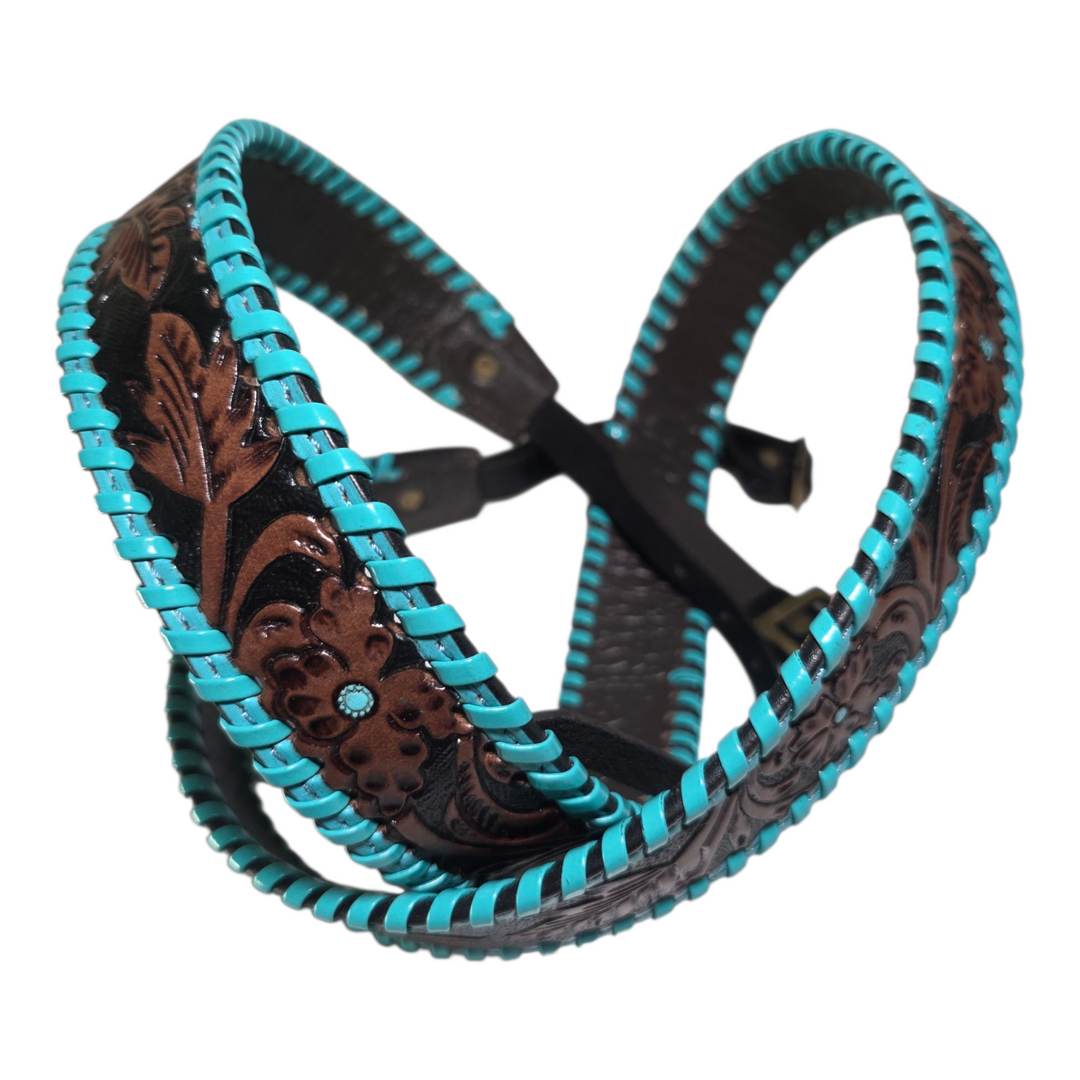 The Nomad Camera Strap | Hand-Tooled Western Leather Shoulder Strap