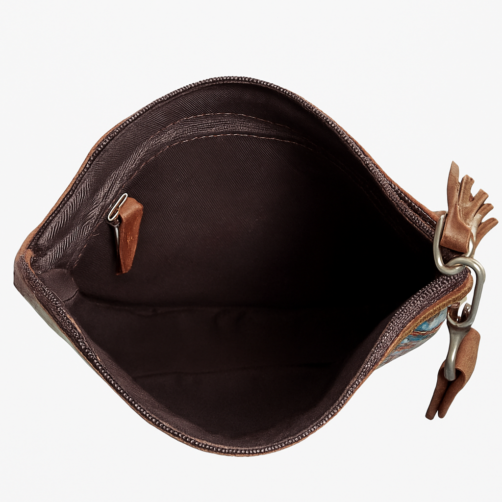The Painted Prairie Cowhide Crossbody & Wristlet