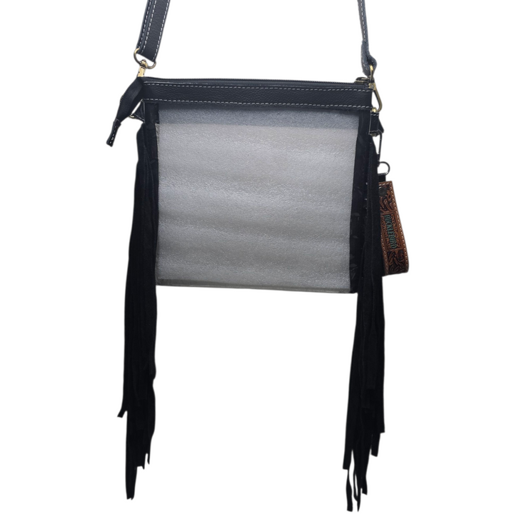 Jolene Bag - Tooled Black & Brown Floral